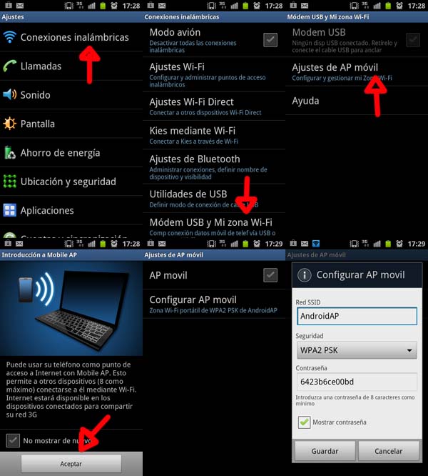 compartir señal wifi con samsung galaxy s2 como router