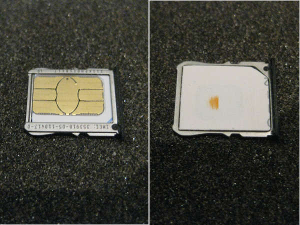 tarjeta micro SIM modificada